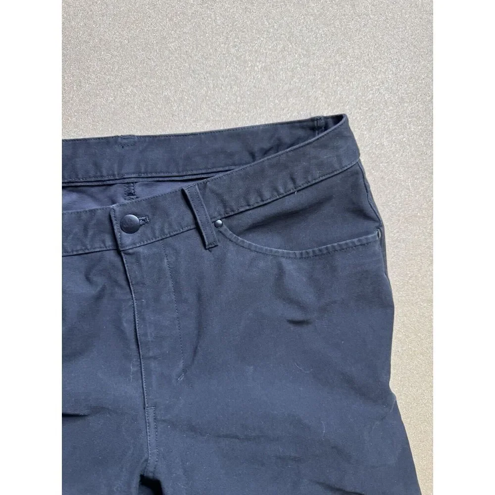 Lululemon ABC Pant Slim Size 34 Utilitech Abrasion Resistant LM5ABOOS black‎